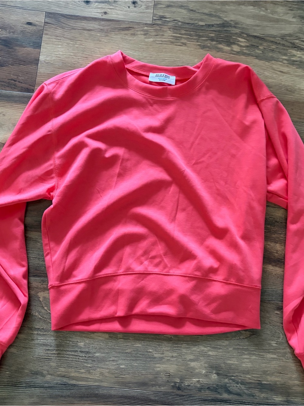 Double Zero Bright Coral Crewneck Sweatshirt